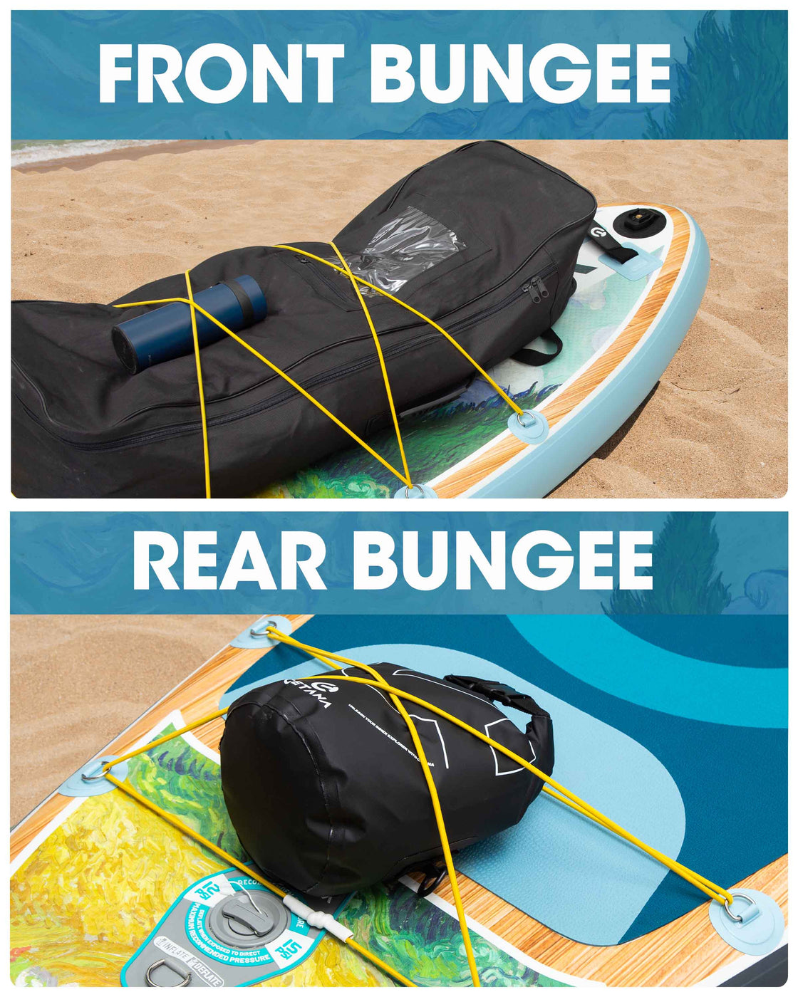 CETANA 11'6"x35" SUP Board Extra Wide inflatable Stand Up Paddle Board for Adults & Youth