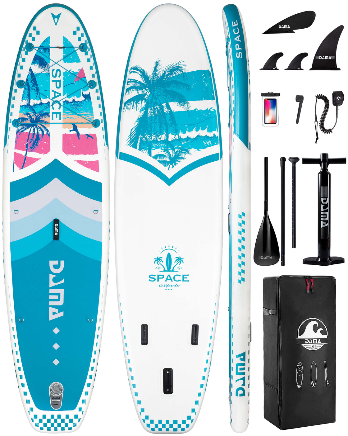DAMA 11’x34”x6” Inflatable Paddle Board Lightweight Durable SUP for Adults
