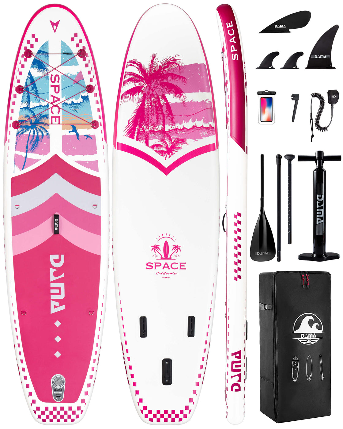 DAMA 11’x34”x6” Inflatable Paddle Board Lightweight Durable SUP for Adults