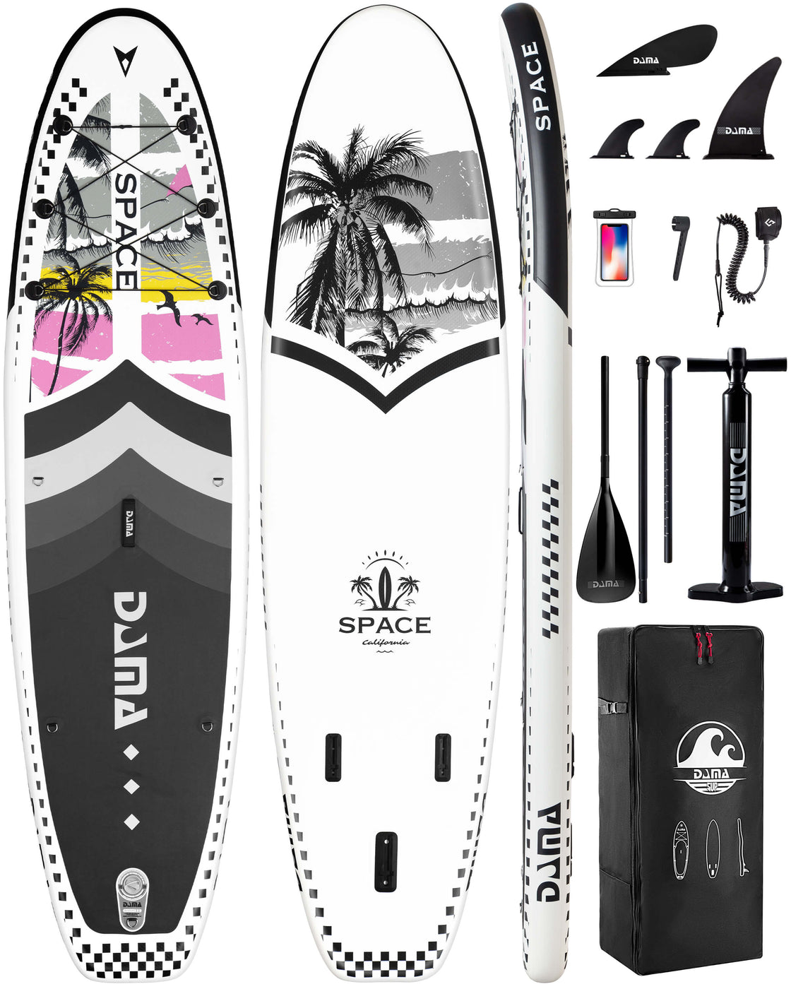 DAMA 11’x34”x6” Inflatable Paddle Board Lightweight Durable SUP for Adults