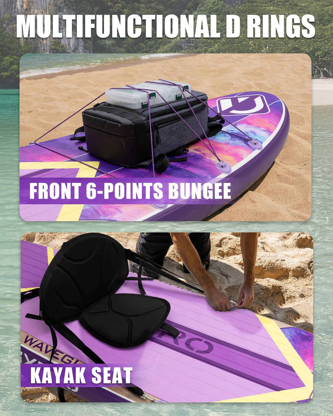 Dixero 11’x33” Inflatable Stand Up Paddle Board with Accessories for Adults & Youth
