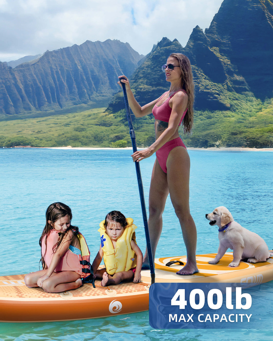 SOWM 10.6ft Inflatable Stand Up Paddle Board 10’6"x33" SUP for Adults Youth