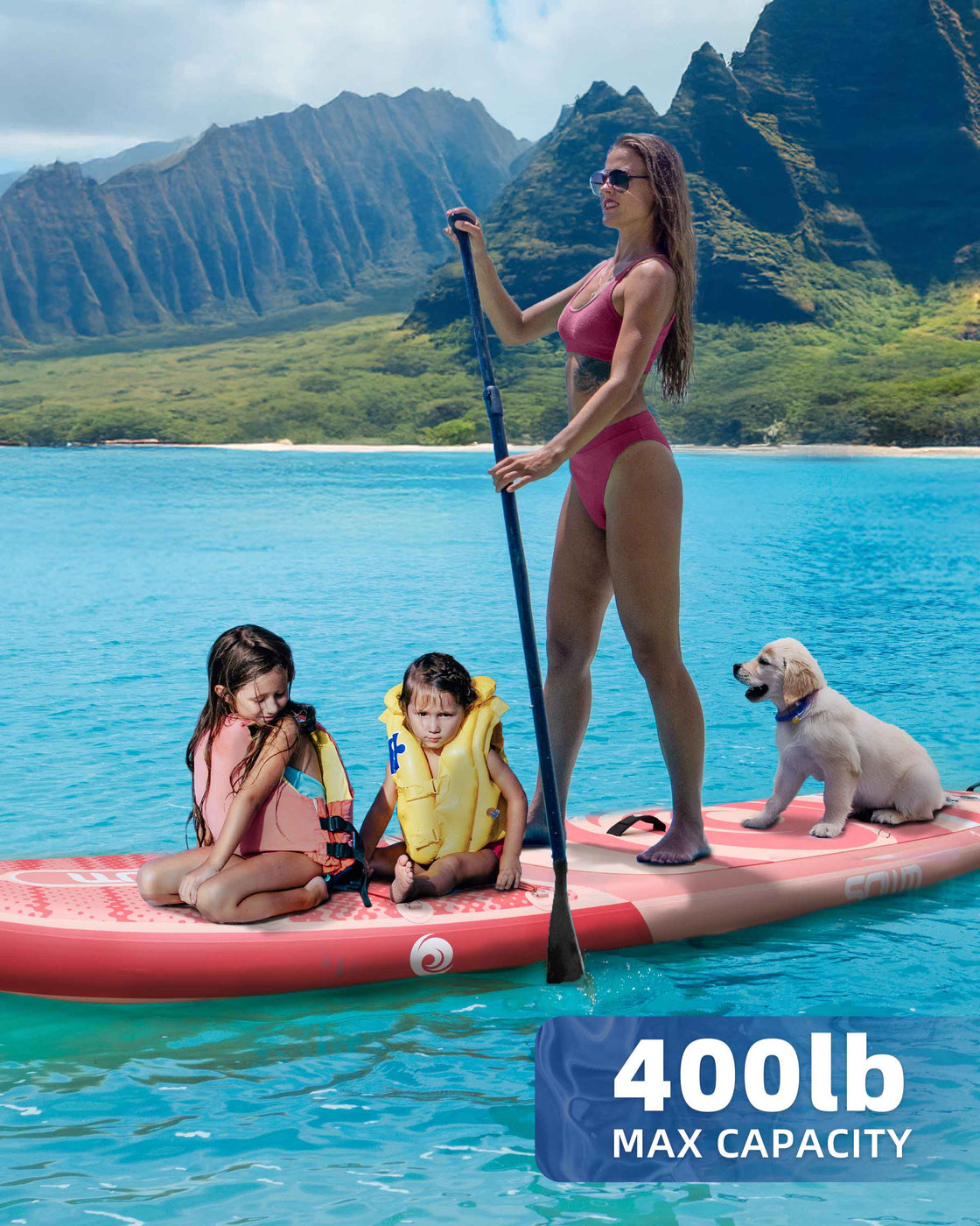 SOWM 10.6ft Inflatable Stand Up Paddle Board 10’6"x33" SUP for Adults Youth