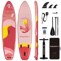 Starcity 11ft Inflatable Paddle Board 11’x34” Extra Wide Spacious Stable Anti-Slip SUP